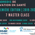 PROGRAMME 2019-2020 | LES VENDREDIS DE L'INNOVATION EN SANTÉ (1ère édition)