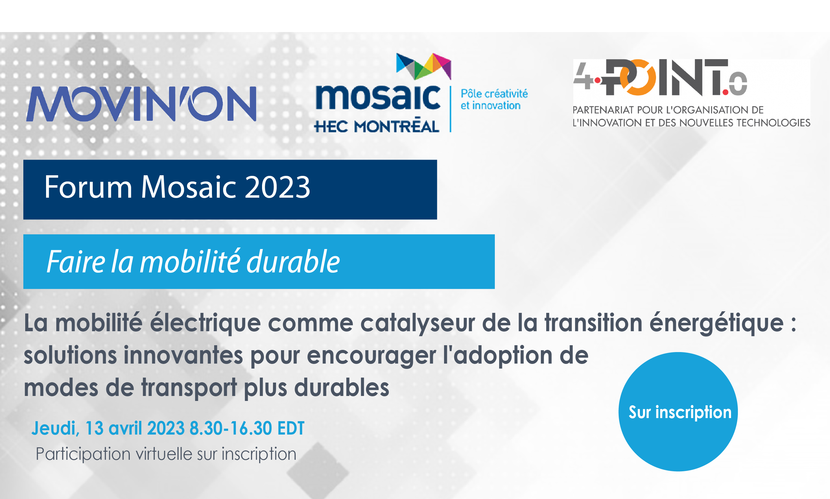 Forum 2023 - Faire la mobilité durable